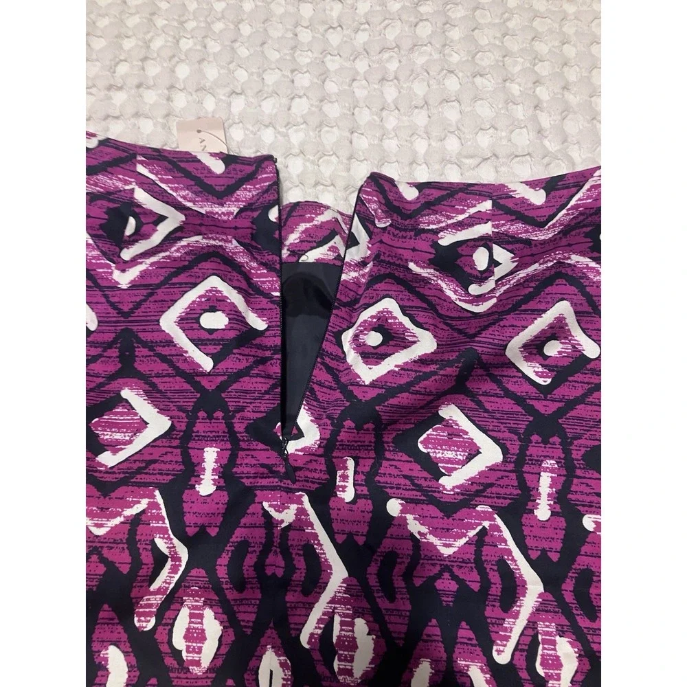 New Ann Taylor‎ Loft Women's Size 6P Geometric Print Pencil Career Skirt